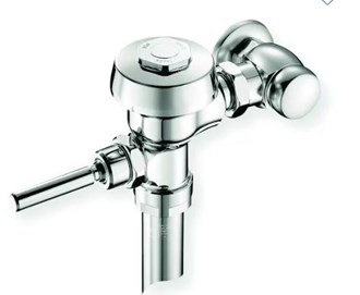 SLOAN Toilet Manual Flush Valve, 1.6 gpf gpf, 1 in Inlet, Non-Hold Open Oscillating
